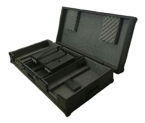 Flight Case 2 Cdj-2000 Nxs2 + Djm-450 Black Suporte Note