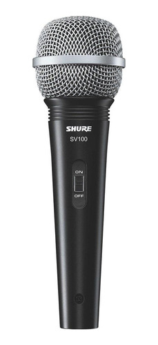 Microfone Shure Sv100 Dinâmico  Cardióide E Unidirecional