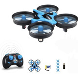 Mini Drone Jjrc H36 Azul 1 Baterias + 4 Hélices Gamer