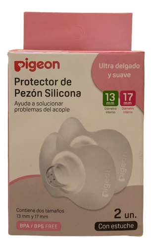Pezonera De Silicona Pigeon Talla M+l 2 Unidades