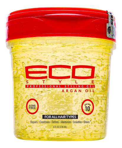 Eco Style Gel De Peinado De Aceite De Argán Marroquí  .