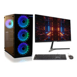 Pc Torre Amd Ryzen 5 4600 8gb -ssd 512 Monitor 24 Gamer