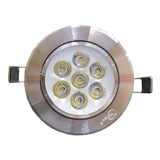 15 Pz Lampara Led Empotrable 7w Dirigible Plafon 8cm Mgdir7p