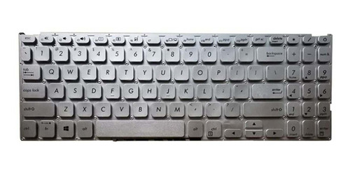 Teclado Plateado En Inglés De Ee. Uu. Para Vivobook X512d