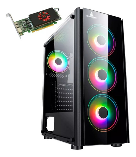 Pc Torre Gamer Cpu Core I3 7100 32 Ram T. Video Rx 550 4gb