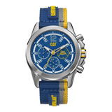 Reloj Cat Hombre Yu14966637 Azul Amarillo Original