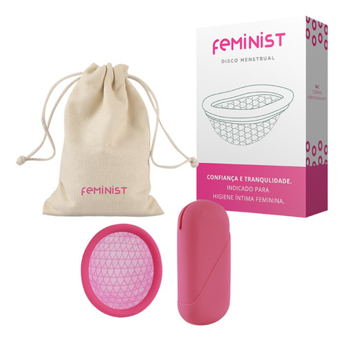 Kit Disco Menstrual Feminist Modelo B Com Bag Silicone Asós