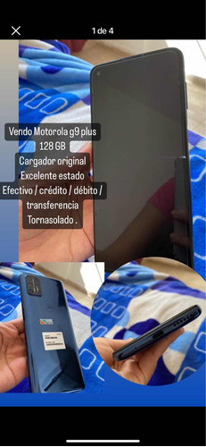 Motorola G9 Plus, Color Azul Tornasolado. Como Nuevo