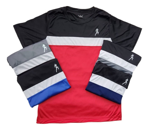 Kit 4 Camisetas Camisas Masculinas Dry Fit Refletiva Recorte