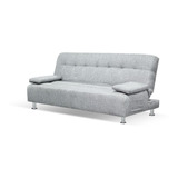 Sofá Cama Moderno Minimalista Futón Plegable Color Gris