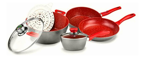 Flavorstone, Batería De Cocina Grande, Incluye: 2 Sartenes,