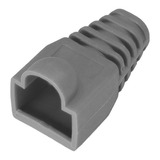 Capa Protetora P/ Conector Rj45 Tipo Boot Cinza Pct 1000 Pçs