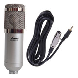 Microfono Condenser Estudio Cardioide + Cable Canon A Plug