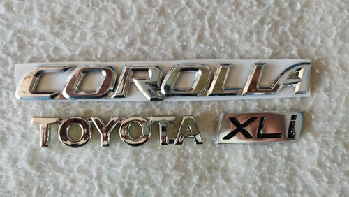 Kit Emblema Corolla 2008 2009 2010 2011 2012 Toyota Generico Foto 3