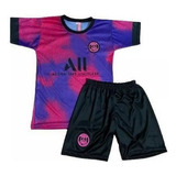  Kit Conjunto Infantil Jogo Futebol Camisa Shorts Time Europ