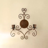 Aplique De Pared Diseño Vintage Doble 2 Luces De Hierro Cod400