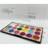 Paleta De Sombras Glitter Para Ojos 18 Tonos