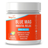 Blue Mag Inositol, Spirulina Azul, Triptofano, 250g, Biogens Limão