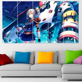 Cuadro Poliptico Bronya Zaychik Honkai Impact 3rd 120x70cm 