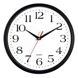 Reloj De Pared Redondo Decorativo 25 Cm Mural Silencioso 