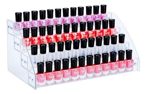 Kingrow Organizador De Esmalte De Unas Acrilico, 48 Botellas