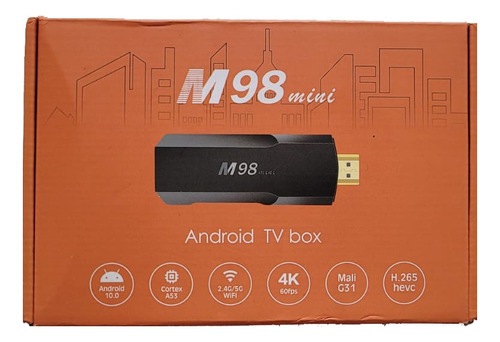 M98 Mini V400 Stick Tv , Android  H313, 2.4g, 5g Wifi, 4k, 