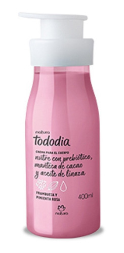 Crema Corporal Frambuesa Y Pimineta Rosa Tododia Natura 