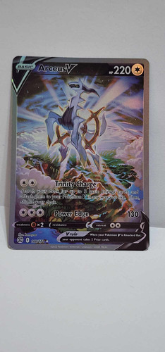 Tarjeta Carta Pokemon Go Legendario Dios Arceus V Exhibidor