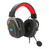 Fone De Ouvido Gamer Redragon Zeus X H510-rgb Preto Com Luz Rgb Led