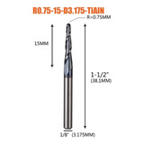 Broca Cortador Cónico 0.25-1.0mm Grabado Router Fresa V Cnc