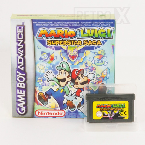 Mario & Luigi Super Star Saga Gba Re-pro Español Caja Custom
