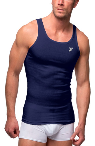 Camiseta Hombre Musculosa Moldeadora Oxford Polo Club 3 Pzs 