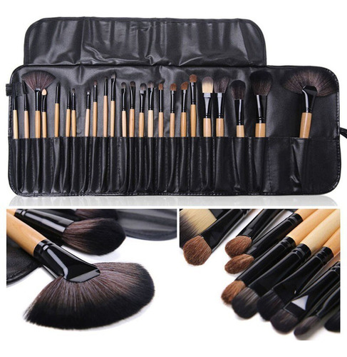 Juego De 24 Brochas De Maquillaje Profesional