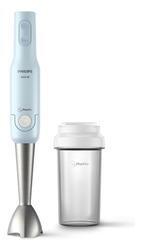 Batidora Mixer De Mano Philips 400w Antisalpicaduras + Vaso Color Celeste