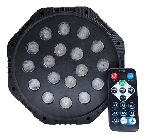 Proyector Led Rgb Soquete E27, Luces Luz Fiesta 18 Leds