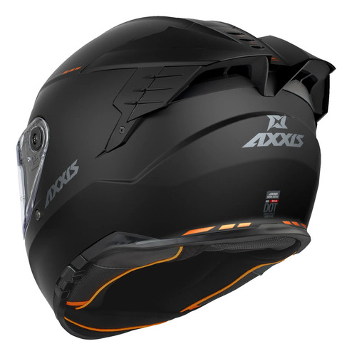 Capacete Moto Axxis Hawk Evo Sv Solid A1 Black Matte 