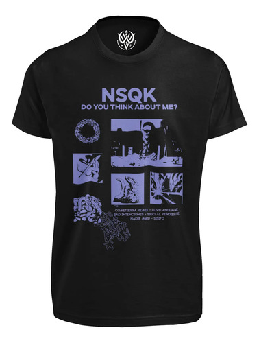 Playera Nsqk, Rap Mexicano En Color Negro, Calidad.
