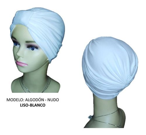 1 Turbante Gorro Dama Algodón Seda Oncológico Quimioterapia