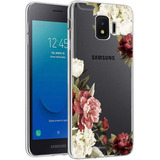Funda Para Samsung Galaxy J2 Core | Flores Transparente