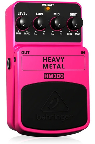 Pedal De Efectos Behringer Hm300 Distorsión Heavy Metal