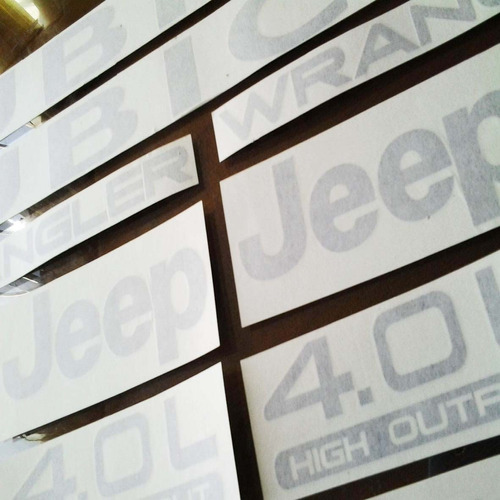 Calcomanas Jeep Rubicon 4.0 Wrangler Emblemas 4x4 Rustico Foto 3