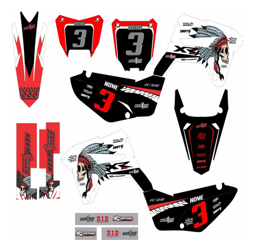 Kit Adesivo Para Carenagens Xr 250 Tornado Biker Ride 2021