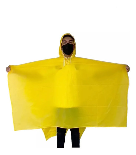 Poncho Impermeable Capa Para Lluvia Capucha