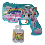 Pistola De Burbujas Colorida Con Batería Para Niños Bubble