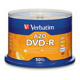 Verbatim Dvd-r 4.7gb 16x Azo Recordable Media Disc 50 Disc