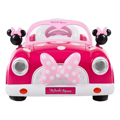 Carro Electrico Convertible Minnie Mause Niñas 6 Volts Rosa