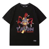 Camiseta De Manga Corta Con Estampado De Algodón Pikachu Cos