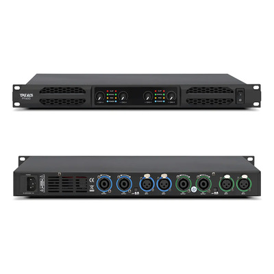 Amplificadores Potencia Digital Tkbls Pf600 4 Canales 500wx4 Color Negro Potencia De Salida Rms 400 W | Meses sin interés
