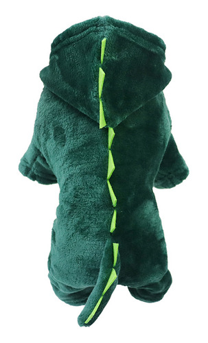 Ropa De Felpa Para Perros Estilo Dinosaurio(talla: L)