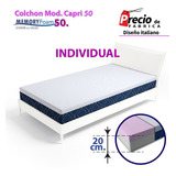 Colchón De Memory Foam Gel - Capri 20cm Individual 